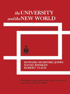 cover image of The University and the New World